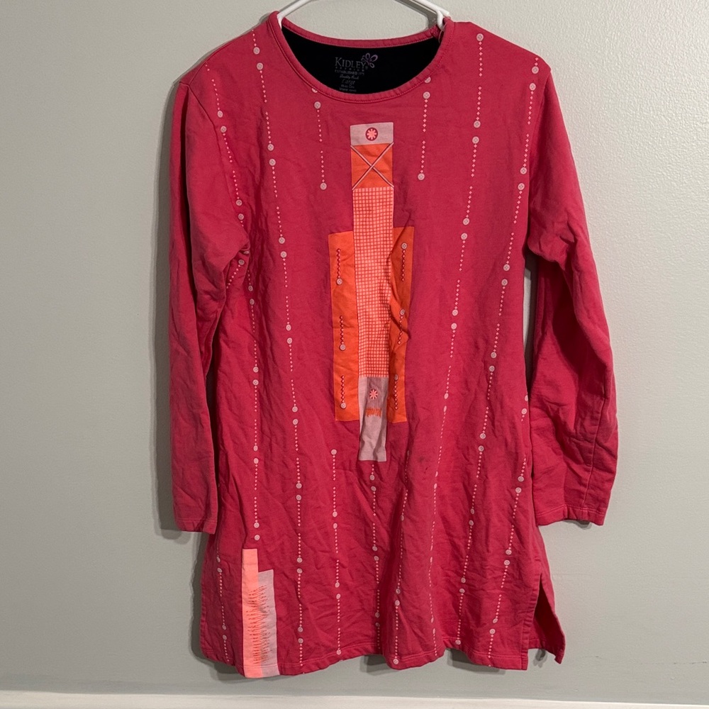 Women's Red and Orange Top